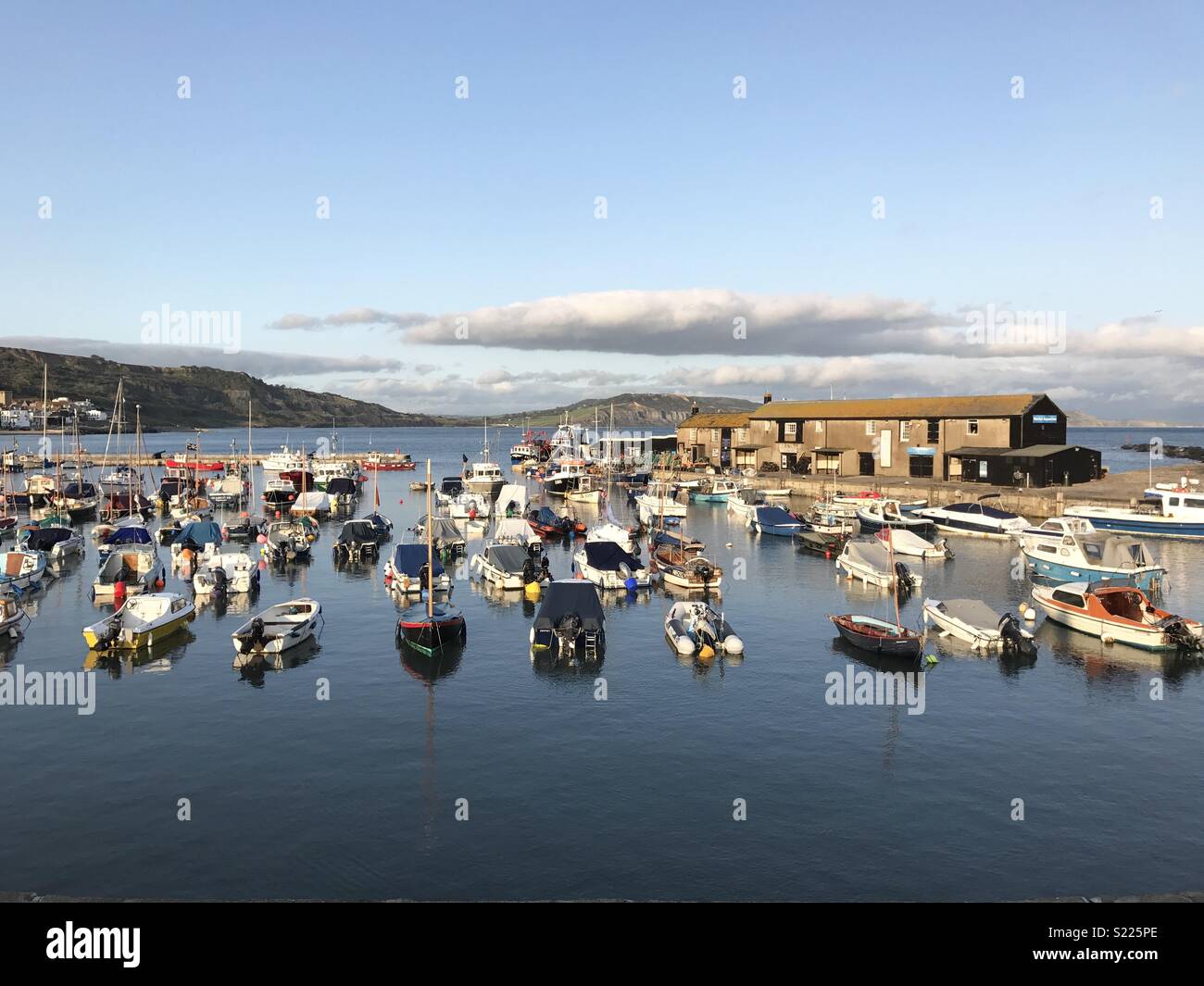 Harbour at Lyme Regis Stock Photo