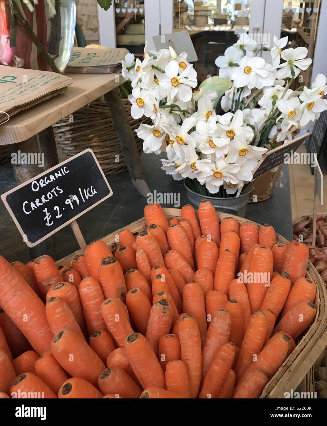 Posh carrots Stock Photo