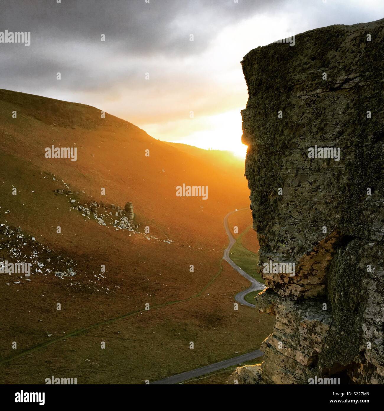 Devon sunset - Smartphone Captured Stock Image