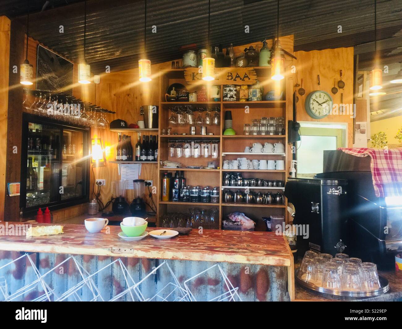 Old School Kiwi Cafe, Twizel, New Zealand Stock Photo Alamy