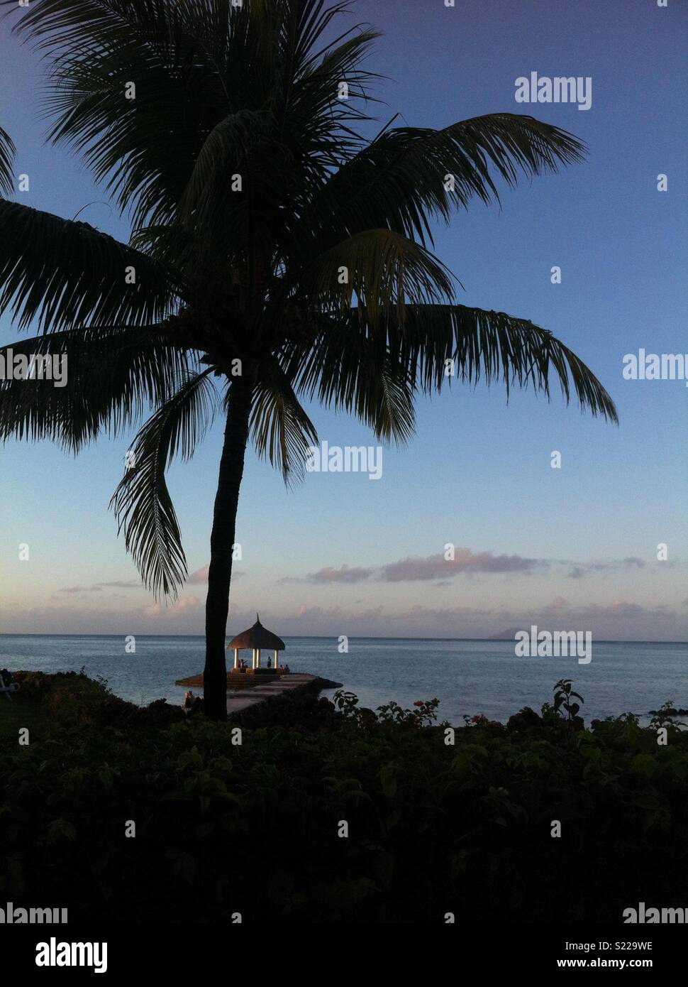 Dusk in Mauritius Stock Photo Alamy