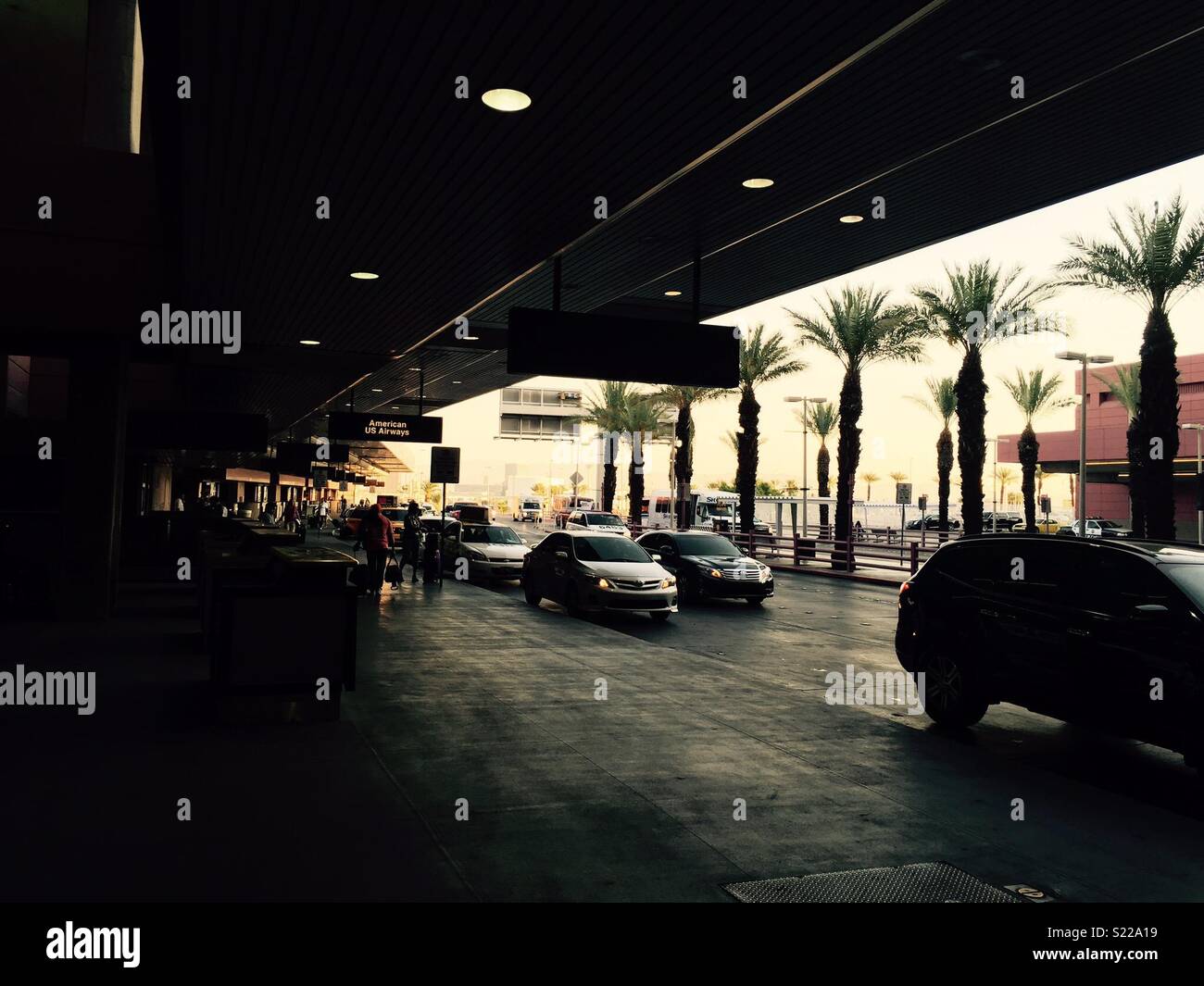 Las Vegas airport drop off Stock Photo Alamy