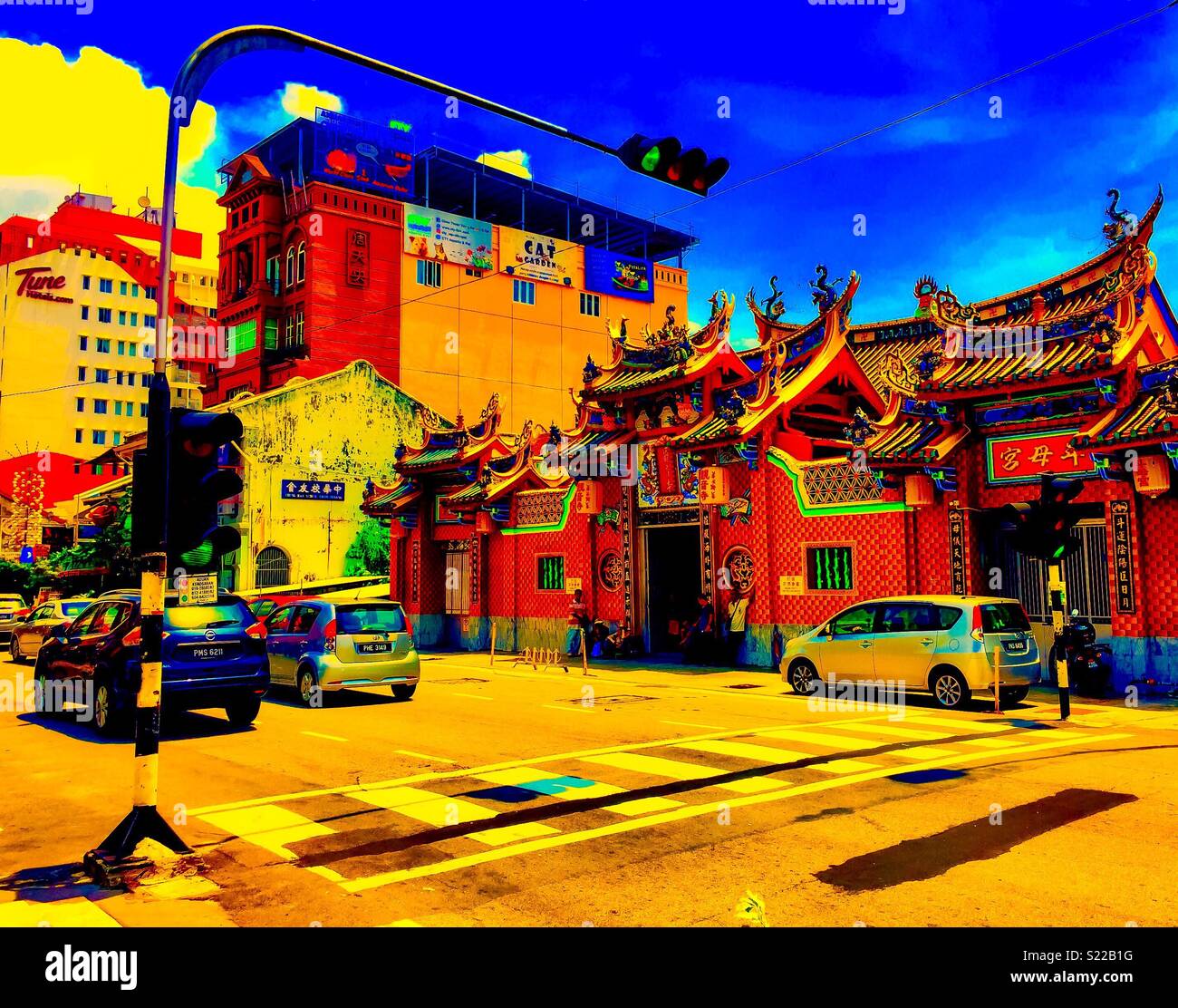 Malaysian Street - Smartphone Captured Stock Image