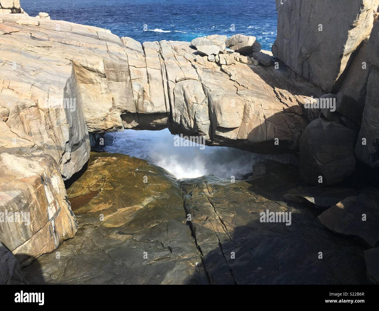 Natural Rock Bridge in Perth, Australia Stock Photo