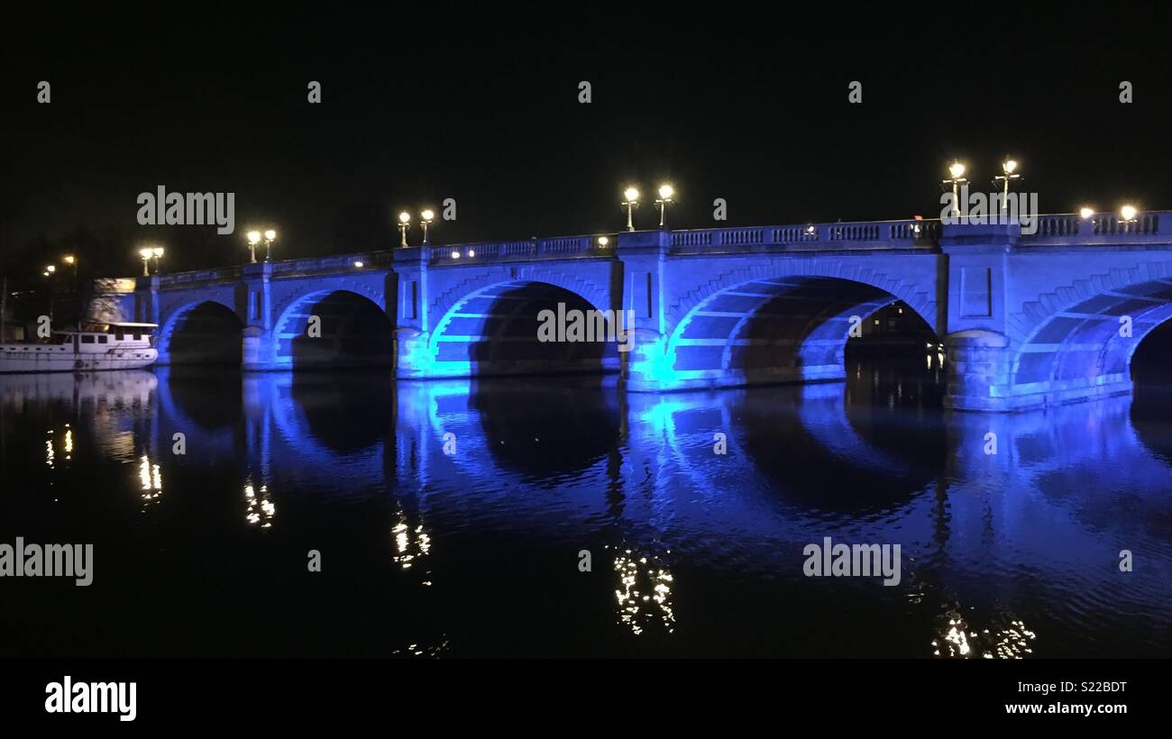 Bridge reflection Stock Photo