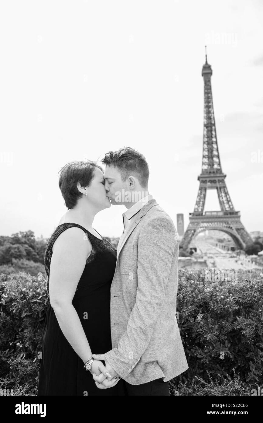 Paris love Stock Photo