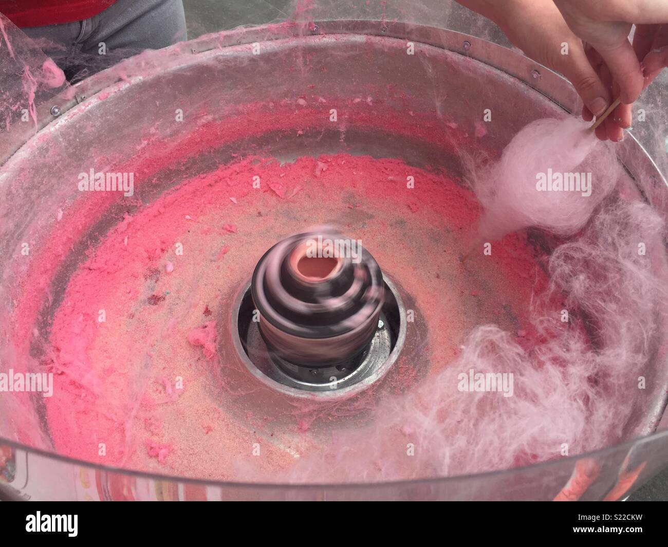 Pink cotton candy. - Smartphone Captured Stock Image