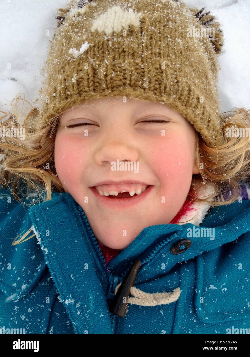 Snow angel - Smartphone Captured Stock Image