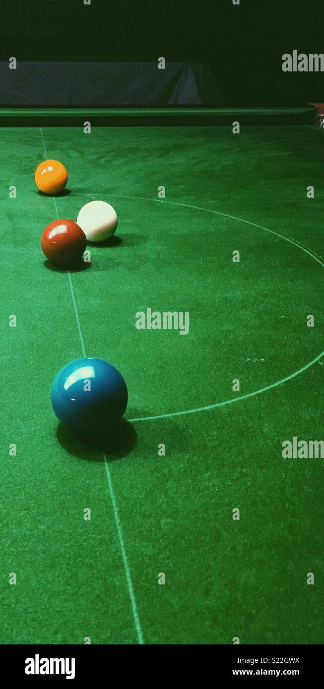 Frame starting position snooker D Stock Photo Alamy
