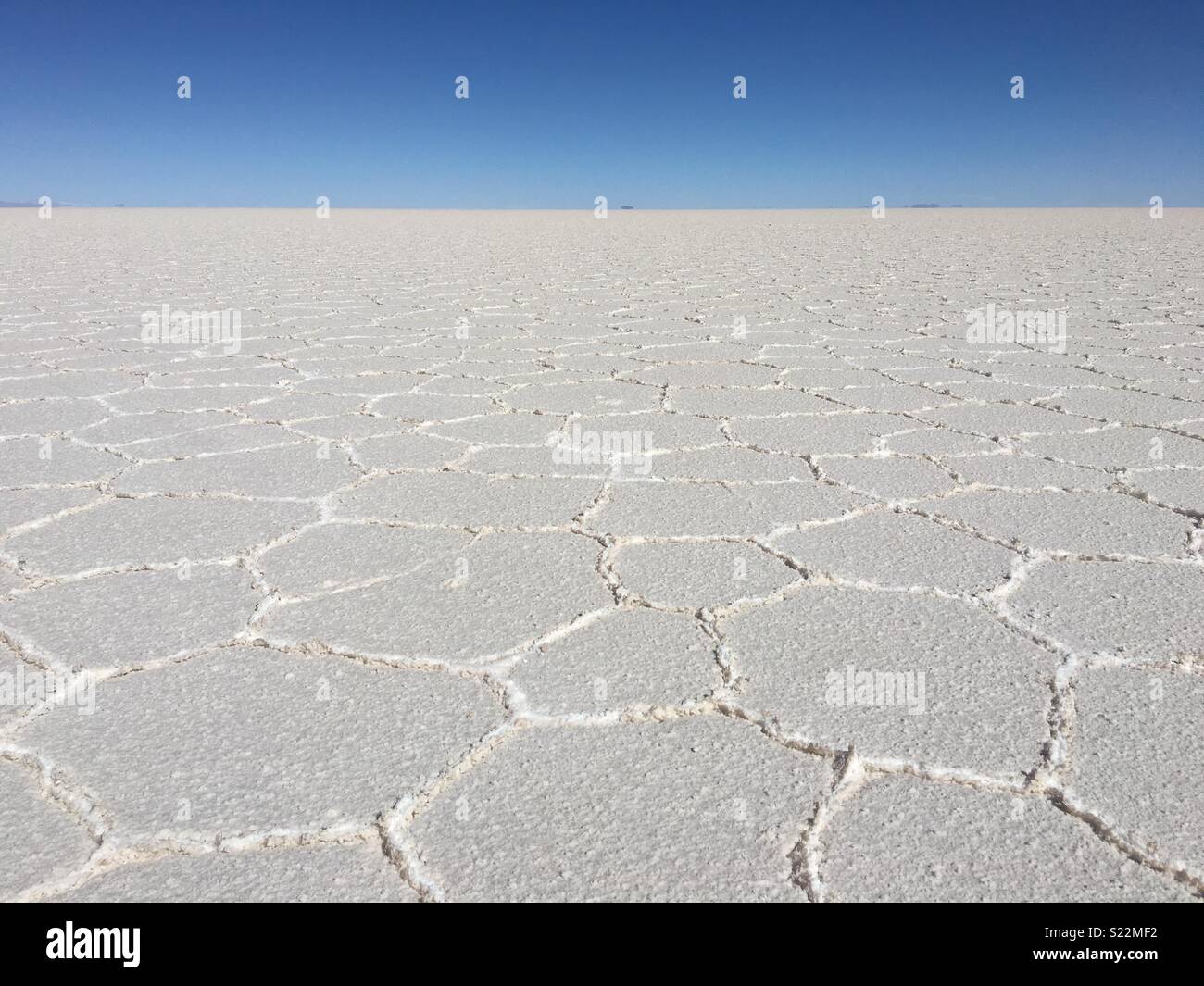 Bolivian salt flats Stock Photo