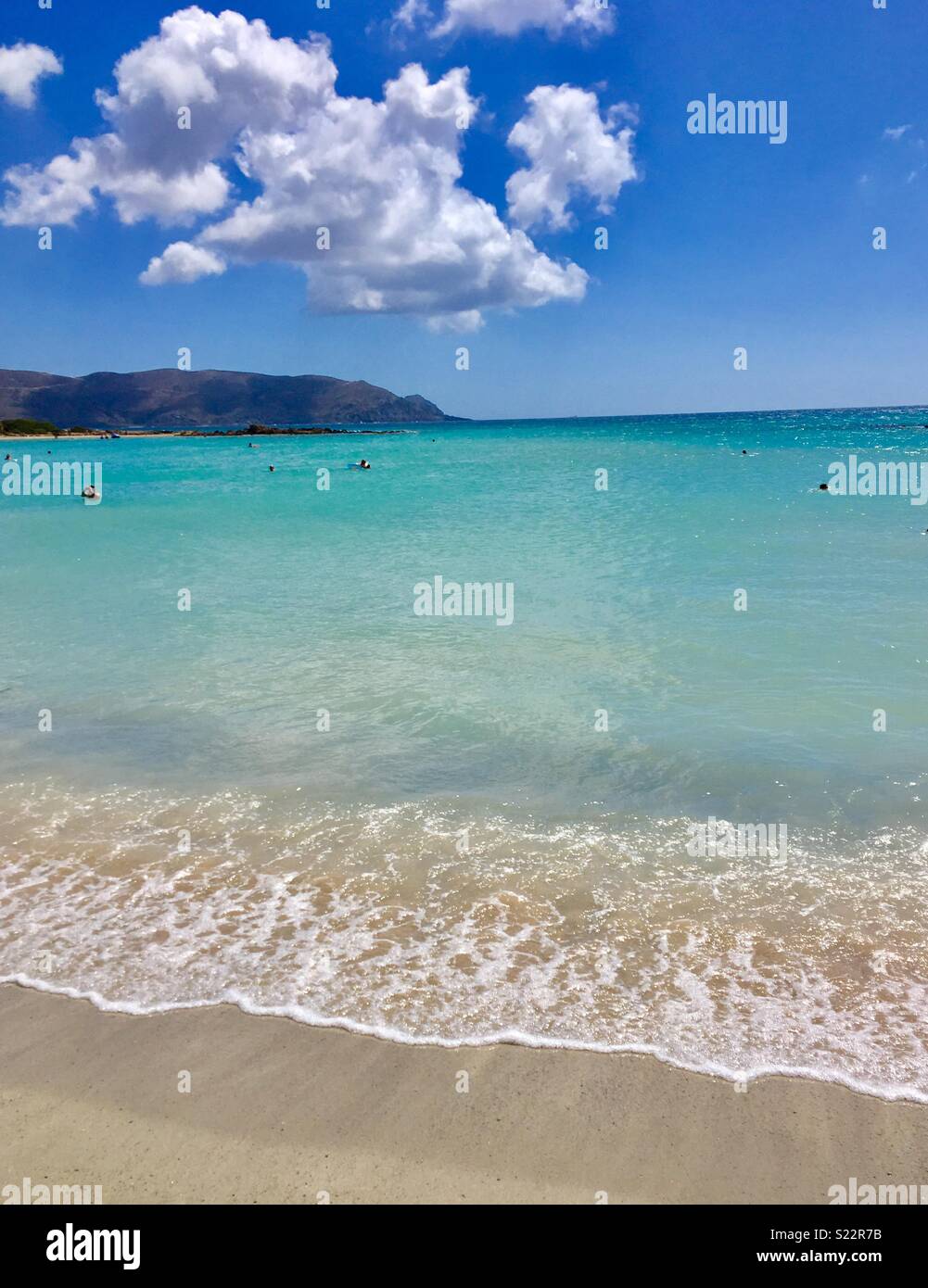Stunning Elafonissi beach, Crete Stock Photo