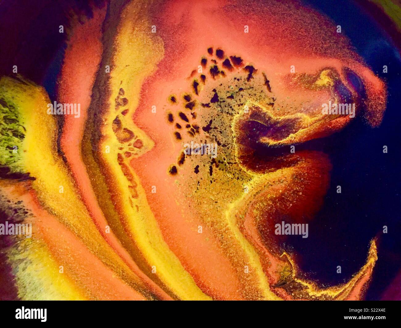 Swirling Ceramic Texture Pattern - Smartphone Captured Stock Image