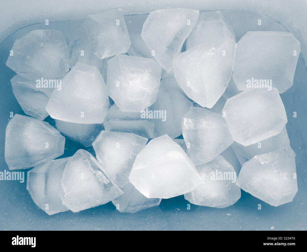 Ice cubes background - Smartphone Captured Stock Image