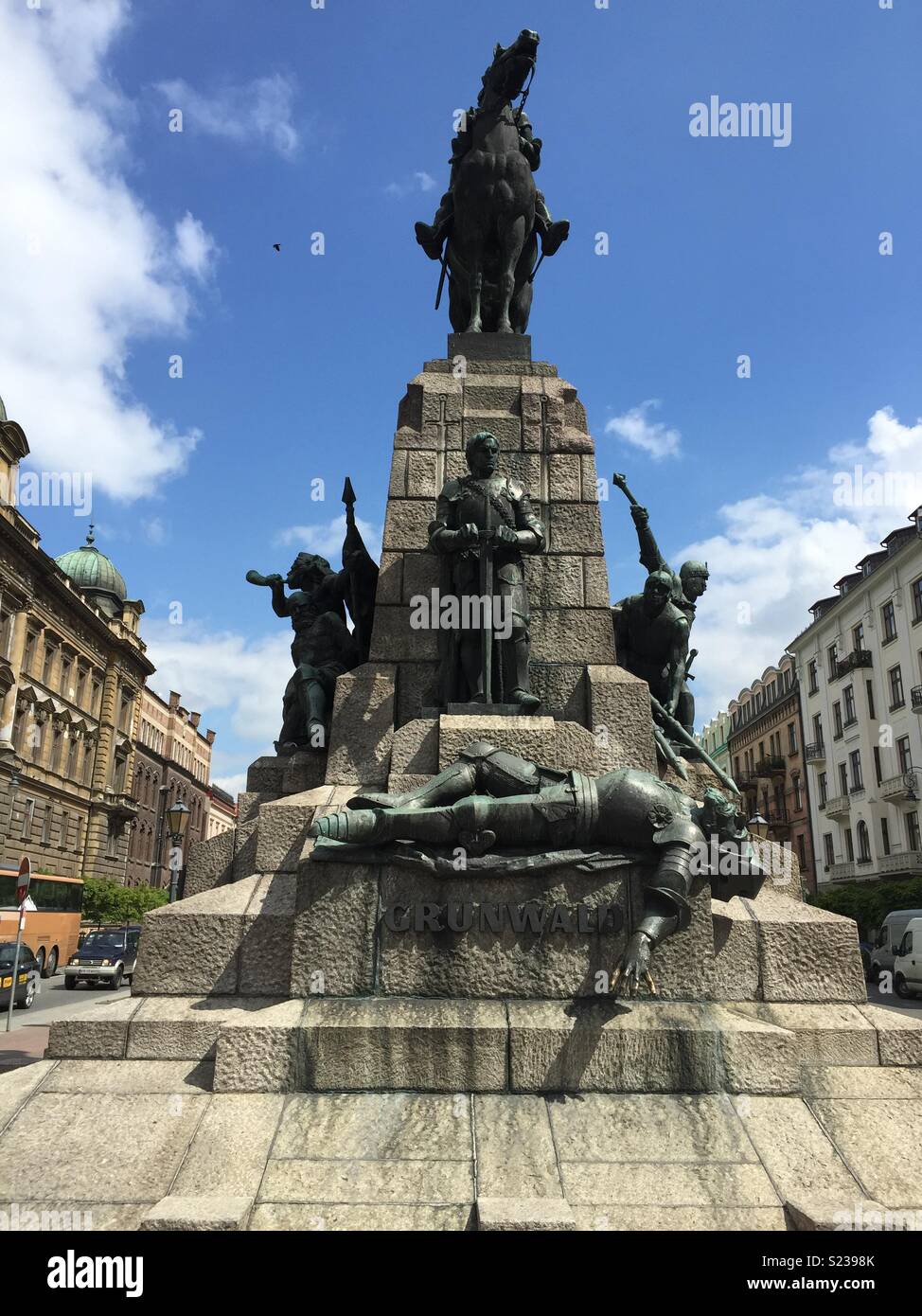 Pomnik Grunwaldzki Statue Kraków Stock Photo Alamy