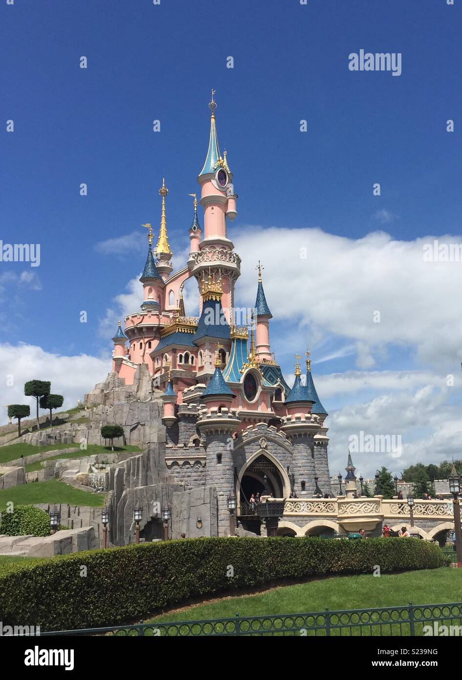 Sleeping Beauty Castle Within Fantasyland Disneyland Paris Marne-la-Vallee  Chessy France Stock Photo - Alamy