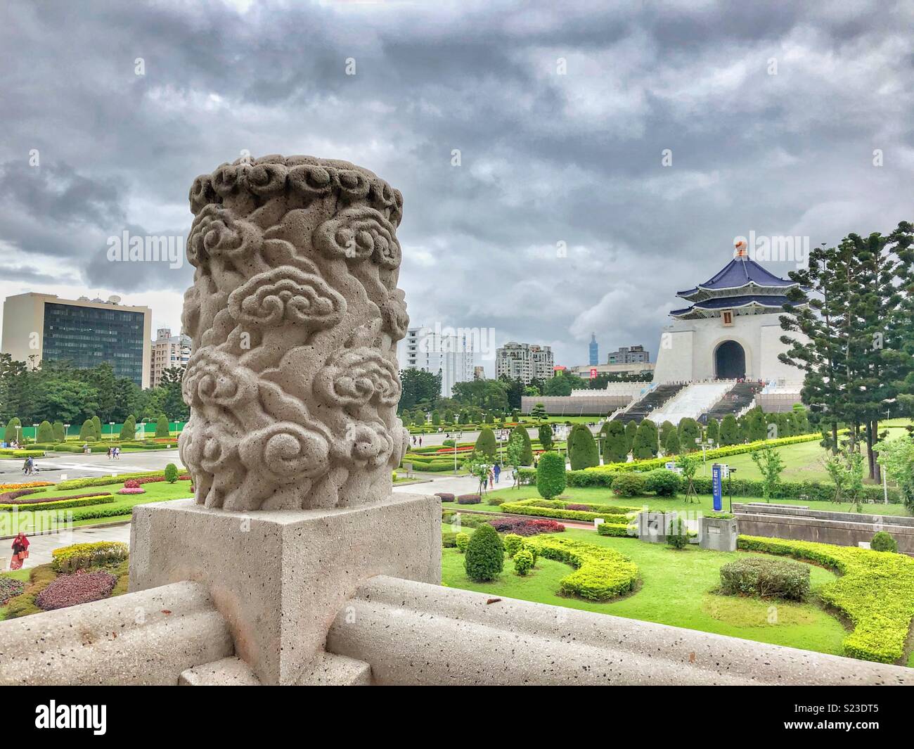 City gardens in Taipei, Taiwan. - Smartphone Captured Stock Image
