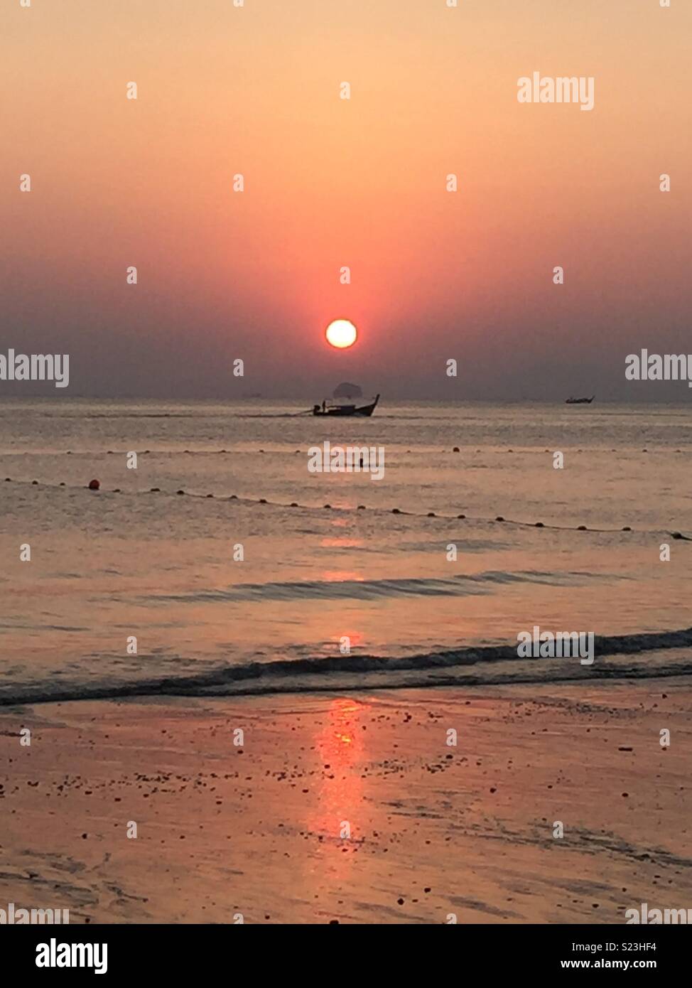 Sunset in Krabi, Thailand Stock Photo