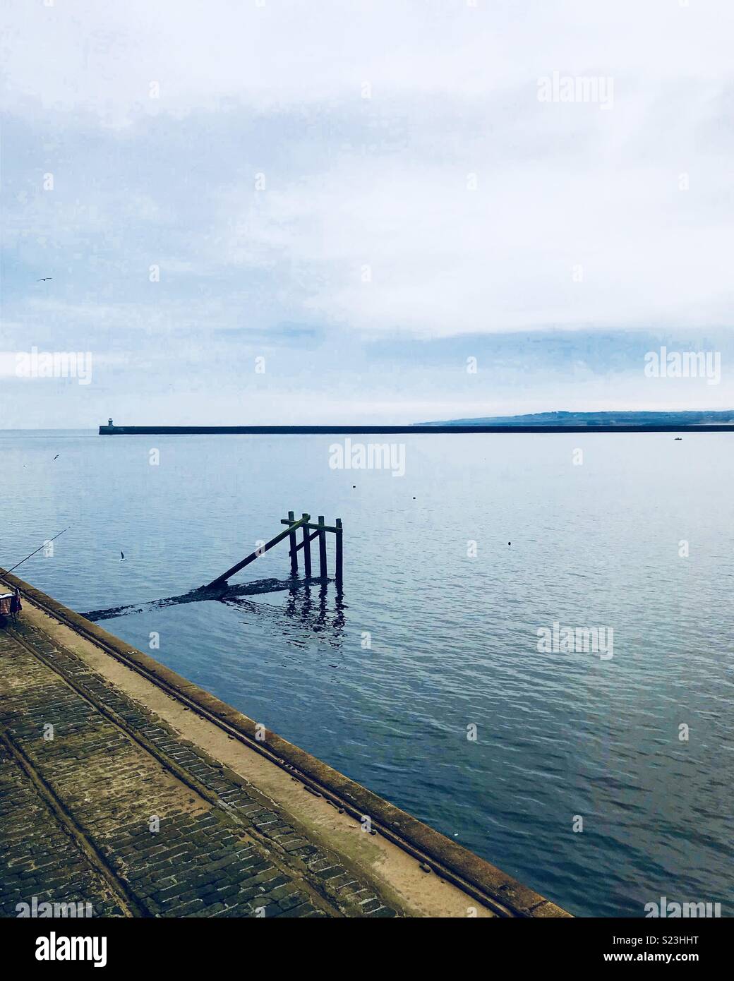 A view from Tynemouth Pier, UK Stock Photo Alamy
