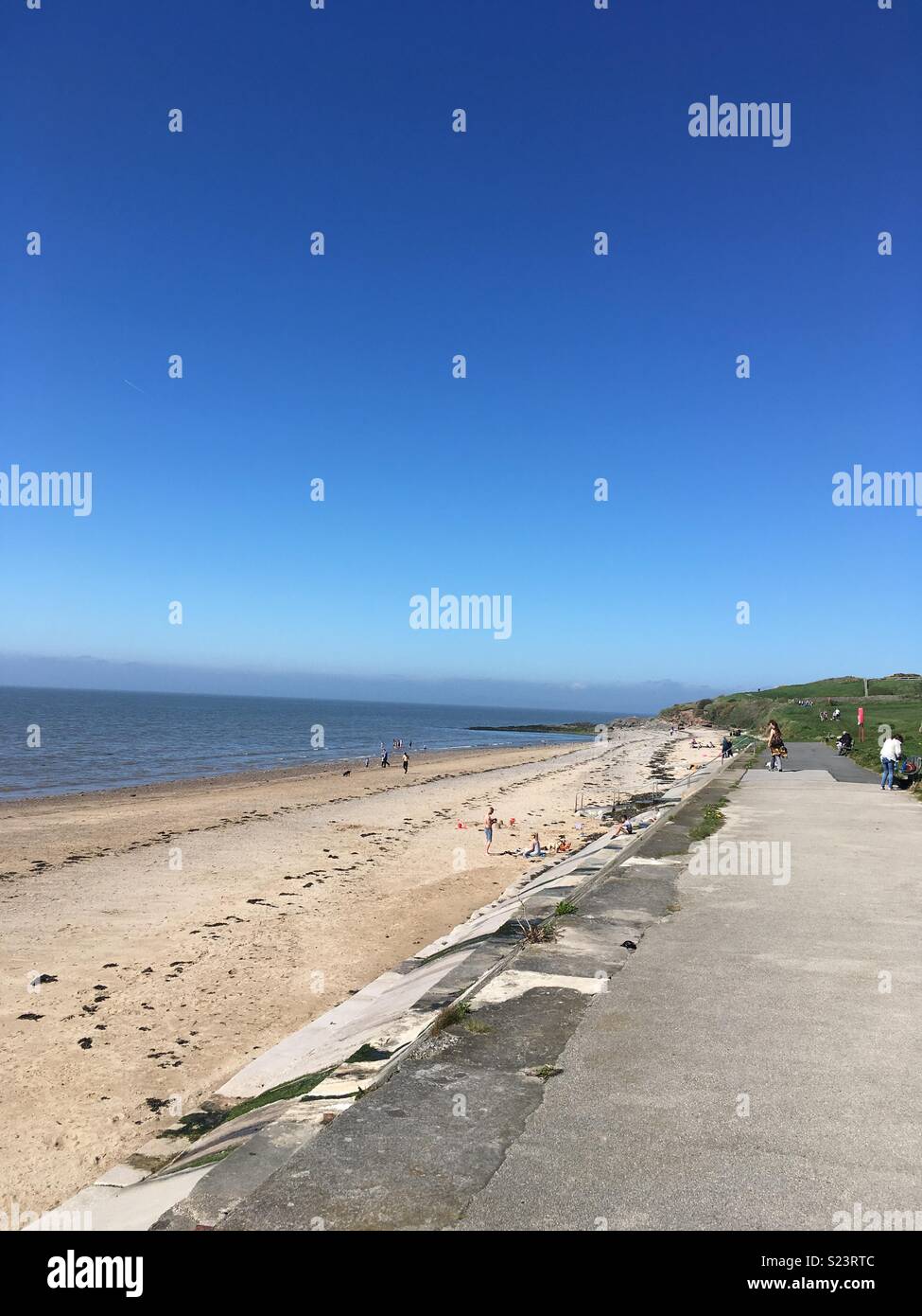 Heysham beach, half moon bay Stock Photo Alamy