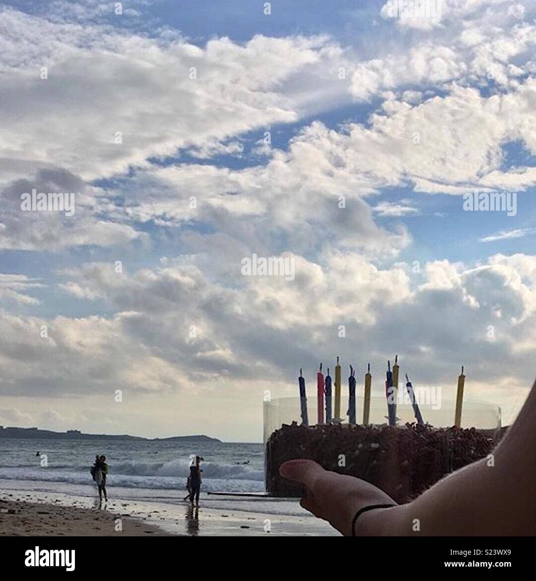 Cake by the ocean Stock Photo Alamy