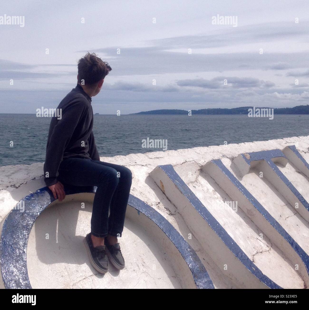 Looking out to Sea - Smartphone Captured Stock Image