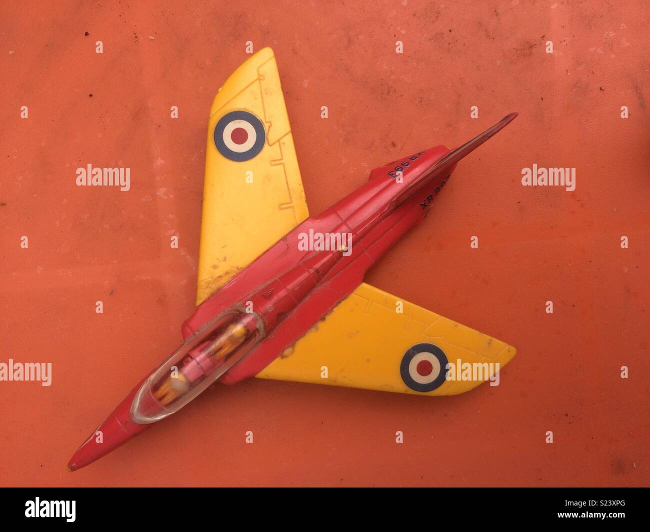 Vintage Airfix plane - Smartphone Captured Stock Image