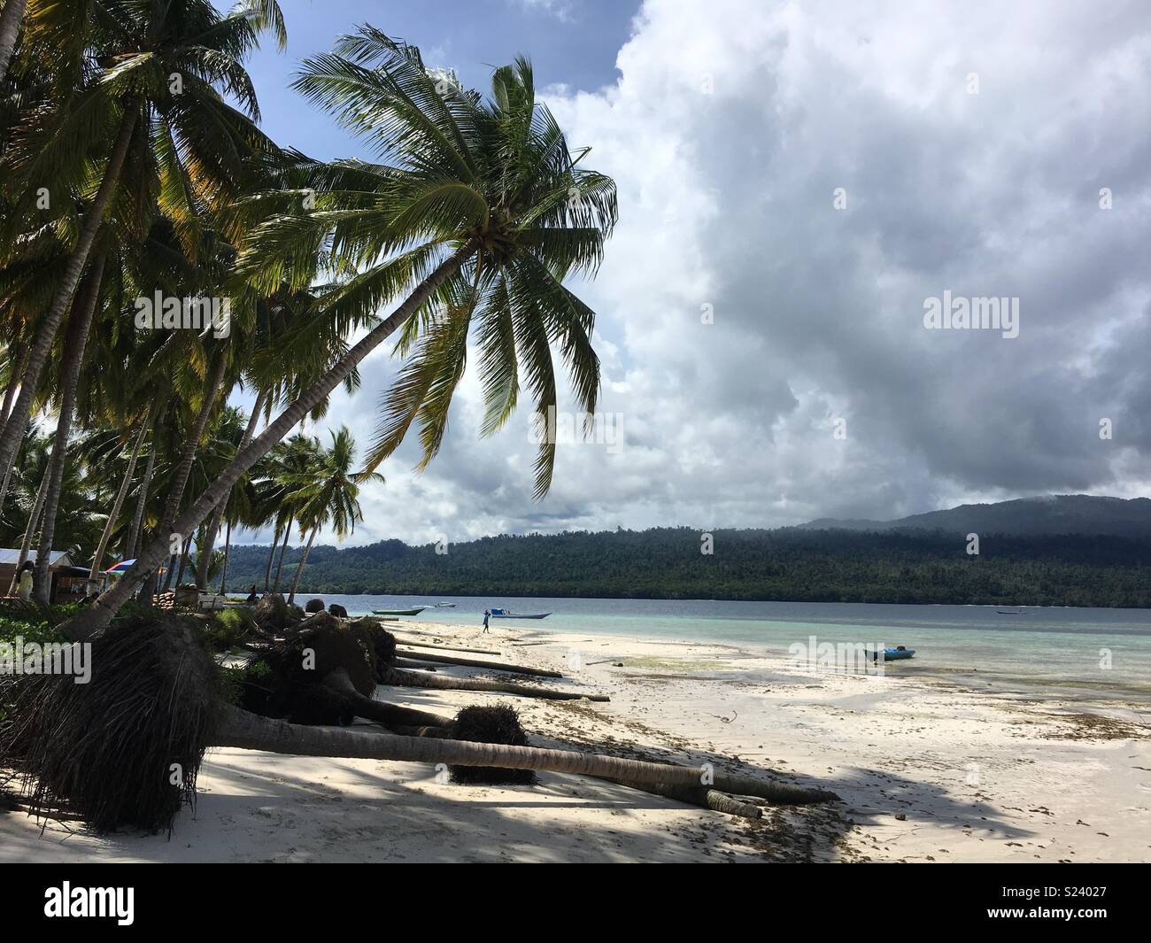 Beach at kaniungan island berau indonesia Stock Photo