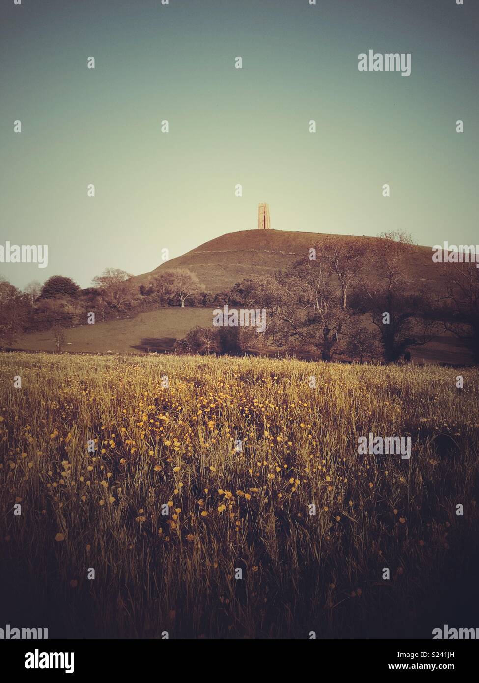 Glastonbury Tor in Somerset - Smartphone Captured Stock Image