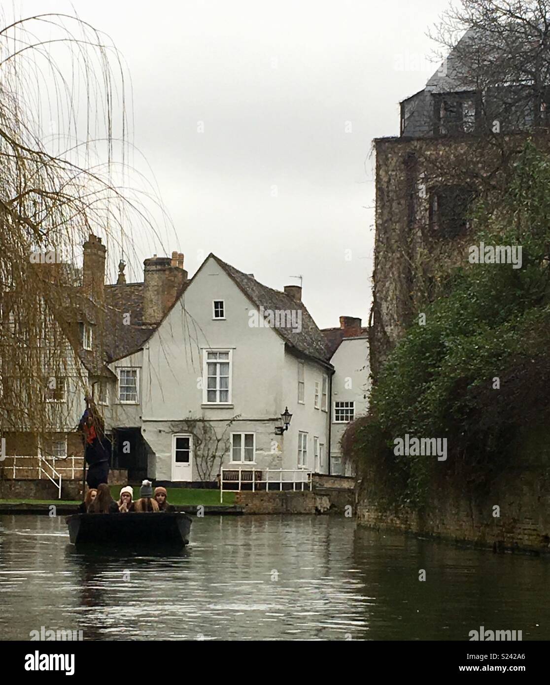 Cambridge punting - Smartphone Captured Stock Image