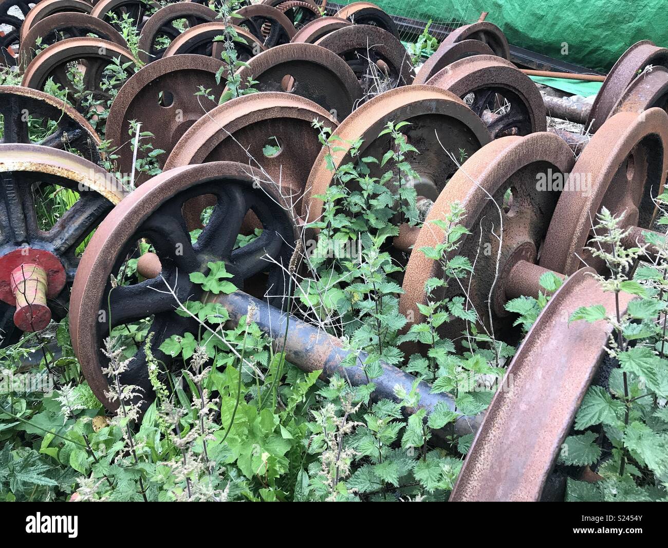 Old railway wheels Stock Photo - Alamy