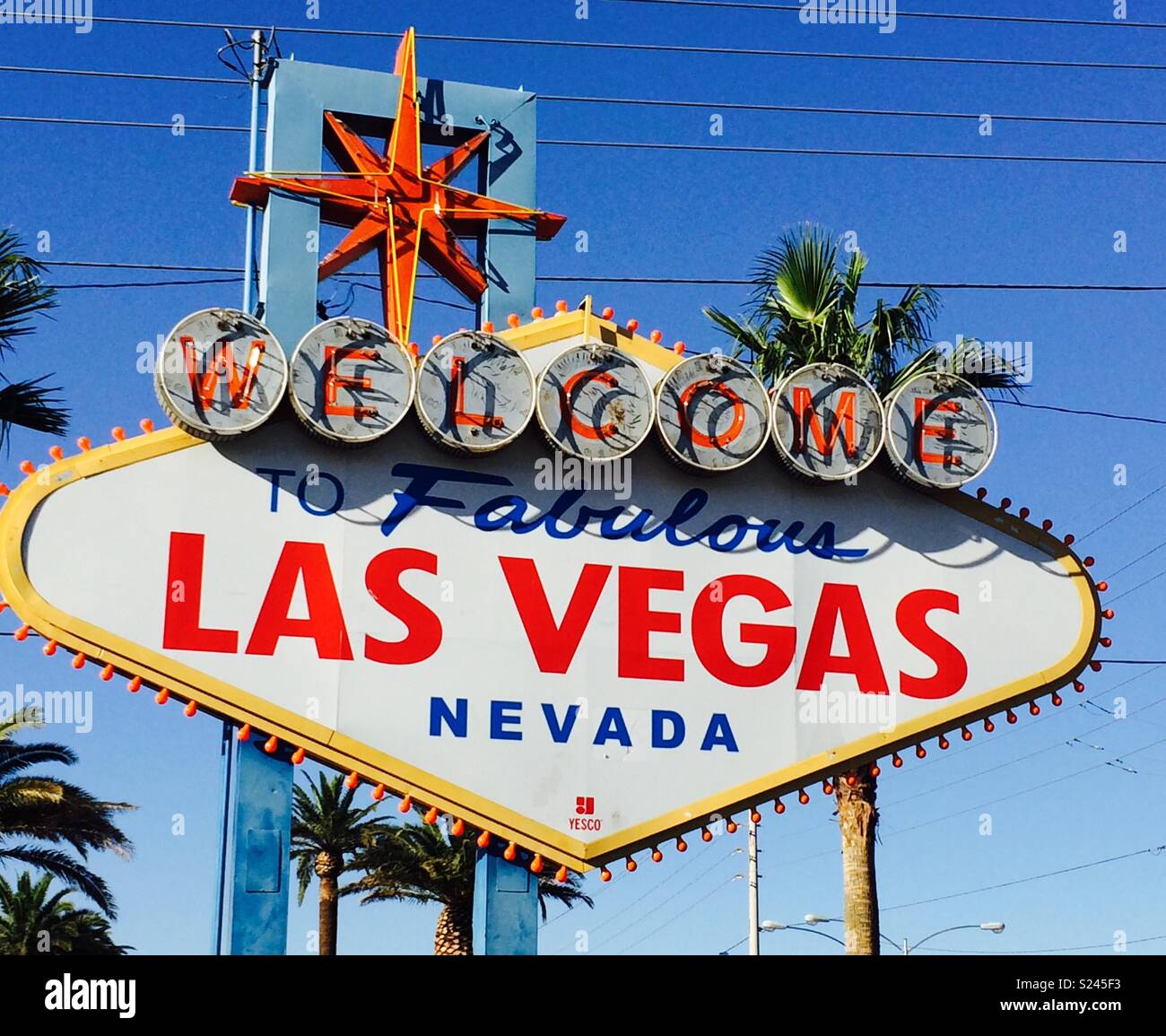 Welcome to Las Vegas sign Stock Photo