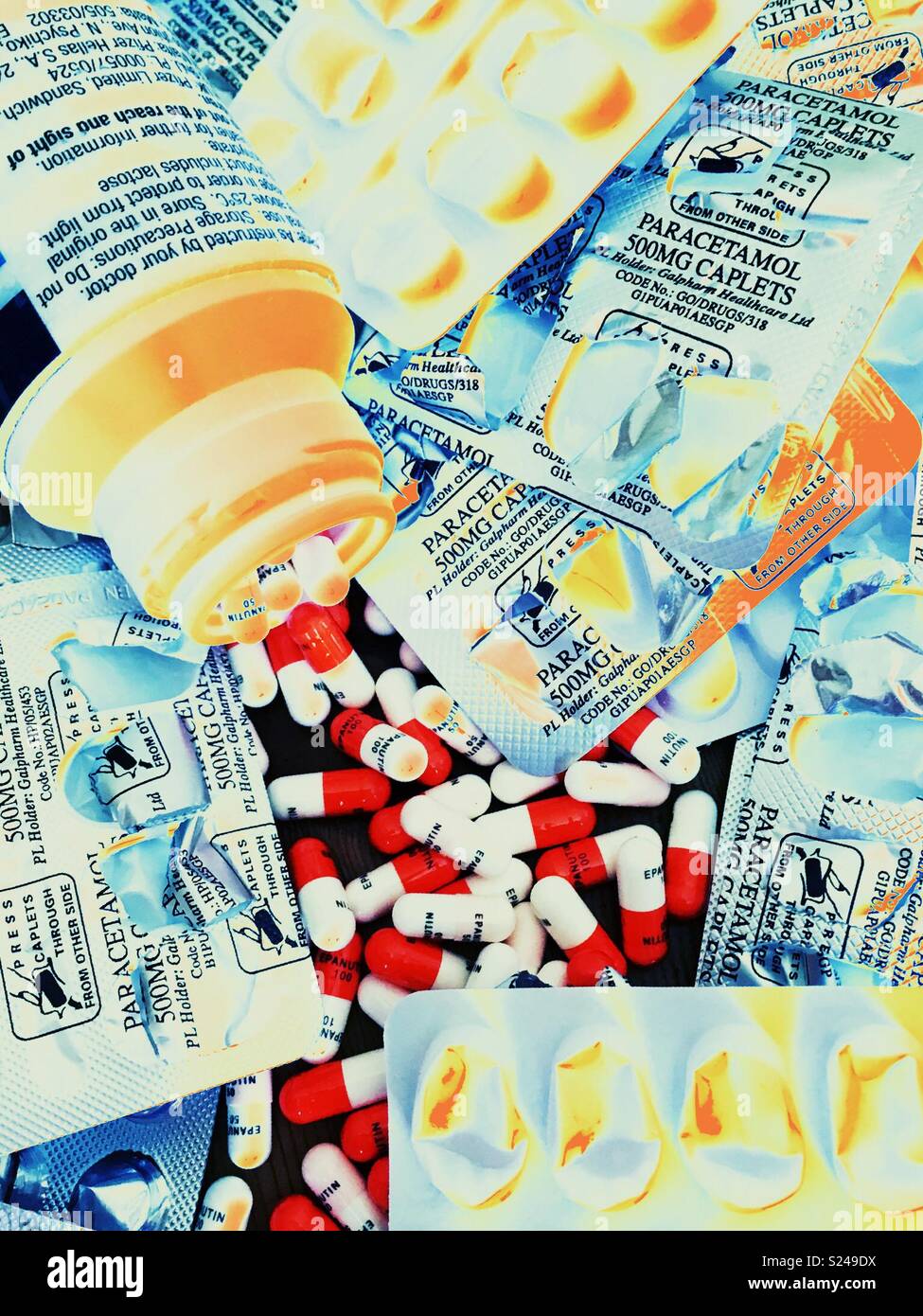 Drugs - Smartphone Captured Stock Image