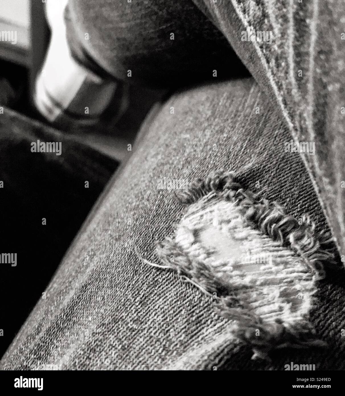 Denim white jeans hi-res stock photography and images - Alamy