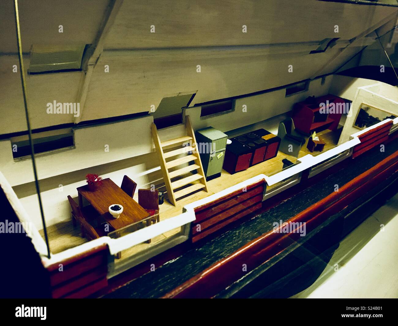 Amsterdam boat house museum - Smartphone Captured Stock Image