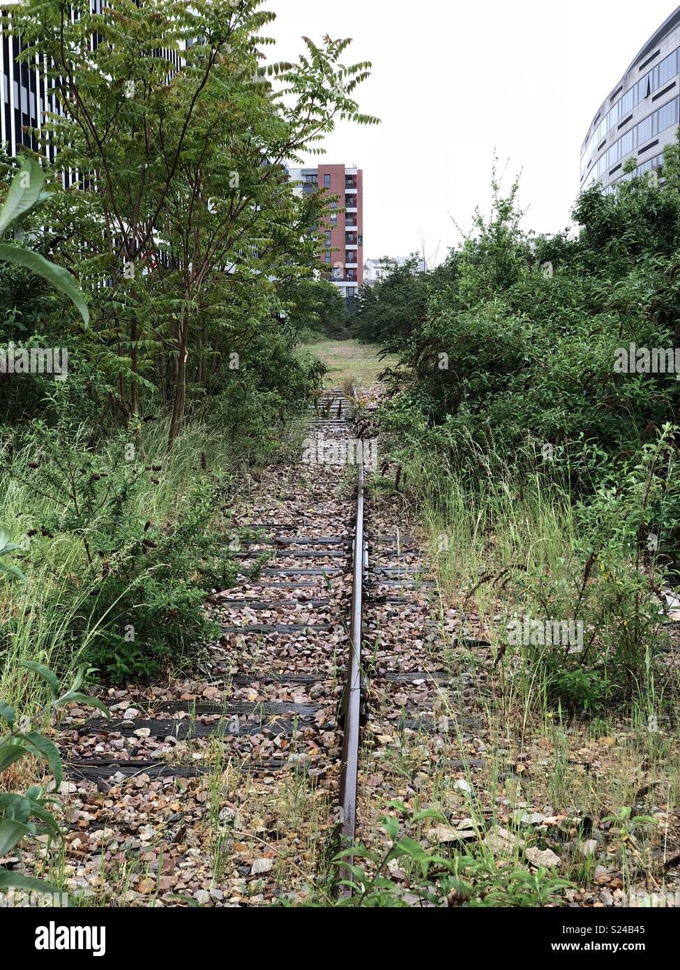 Dead end track - Smartphone Captured Stock Image