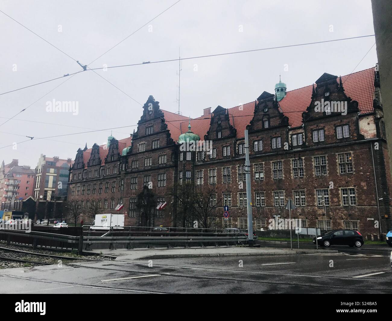 Gdańsk police station (in ww2 it was gstapo hq) taken with iPhone 7 Plus - Smartphone Captured Stock Image