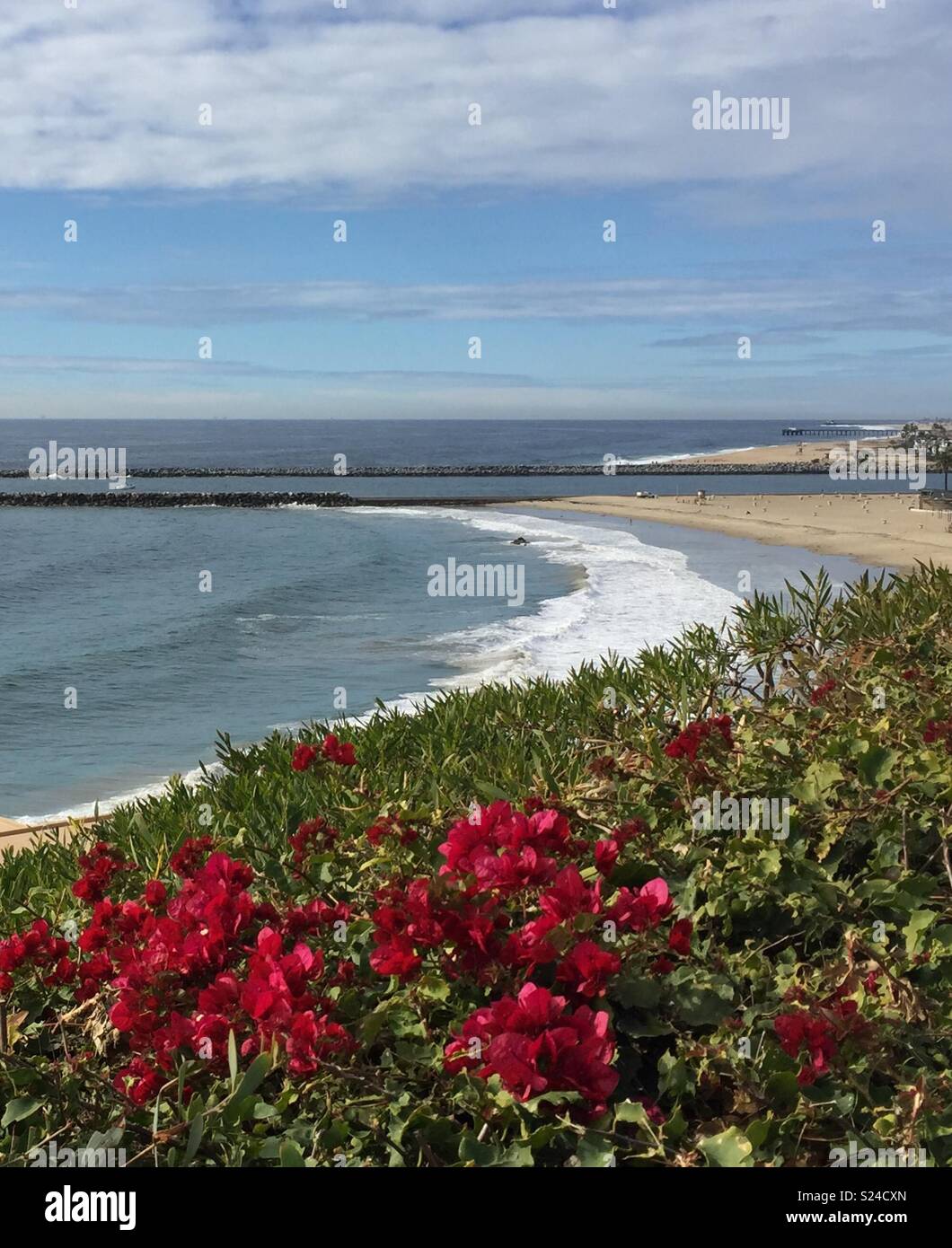 Corona Del Mar Beach, CA - Smartphone Captured Stock Image
