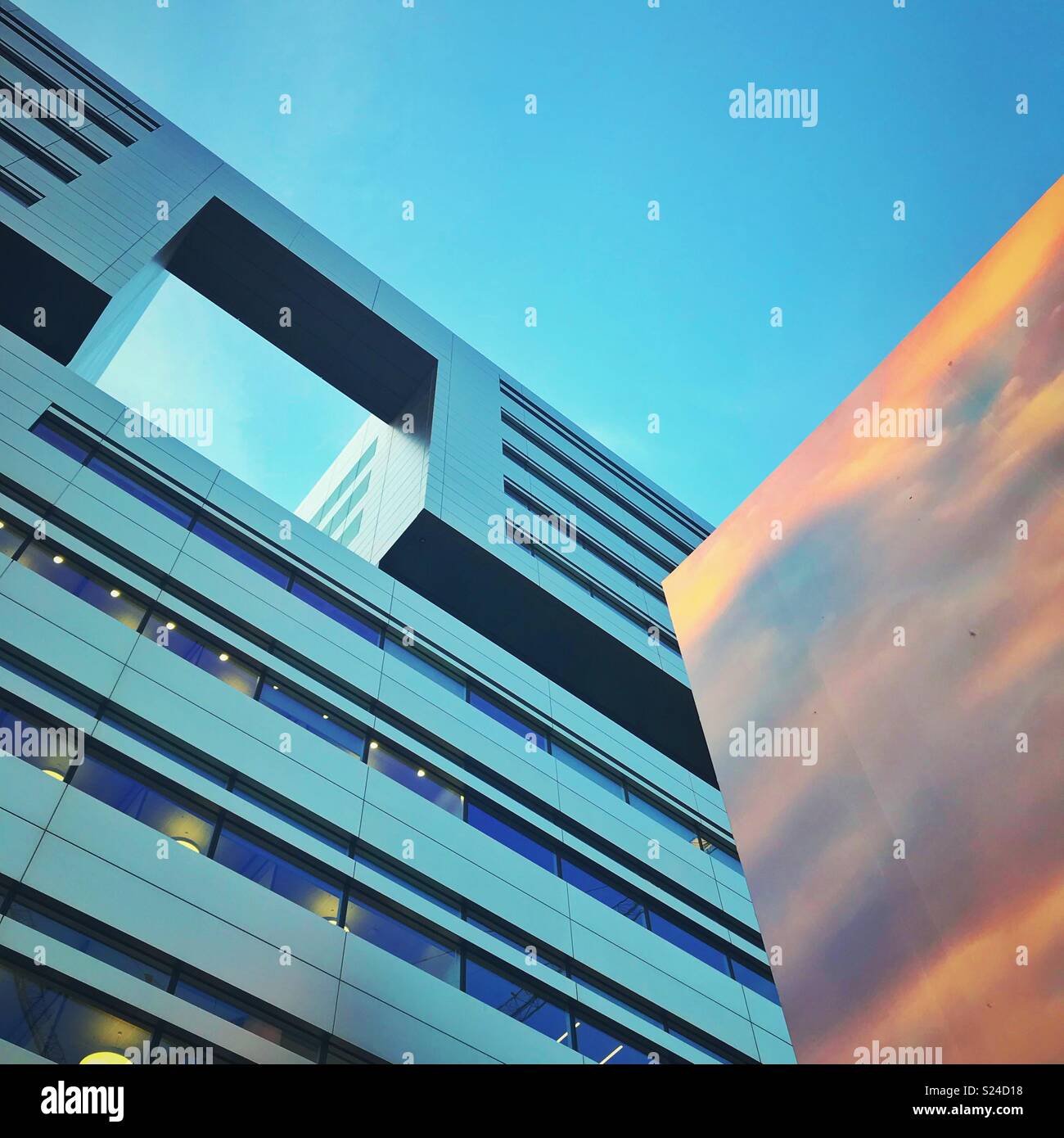 The USB Building in Broadgate, City of London - Smartphone Captured Stock Image