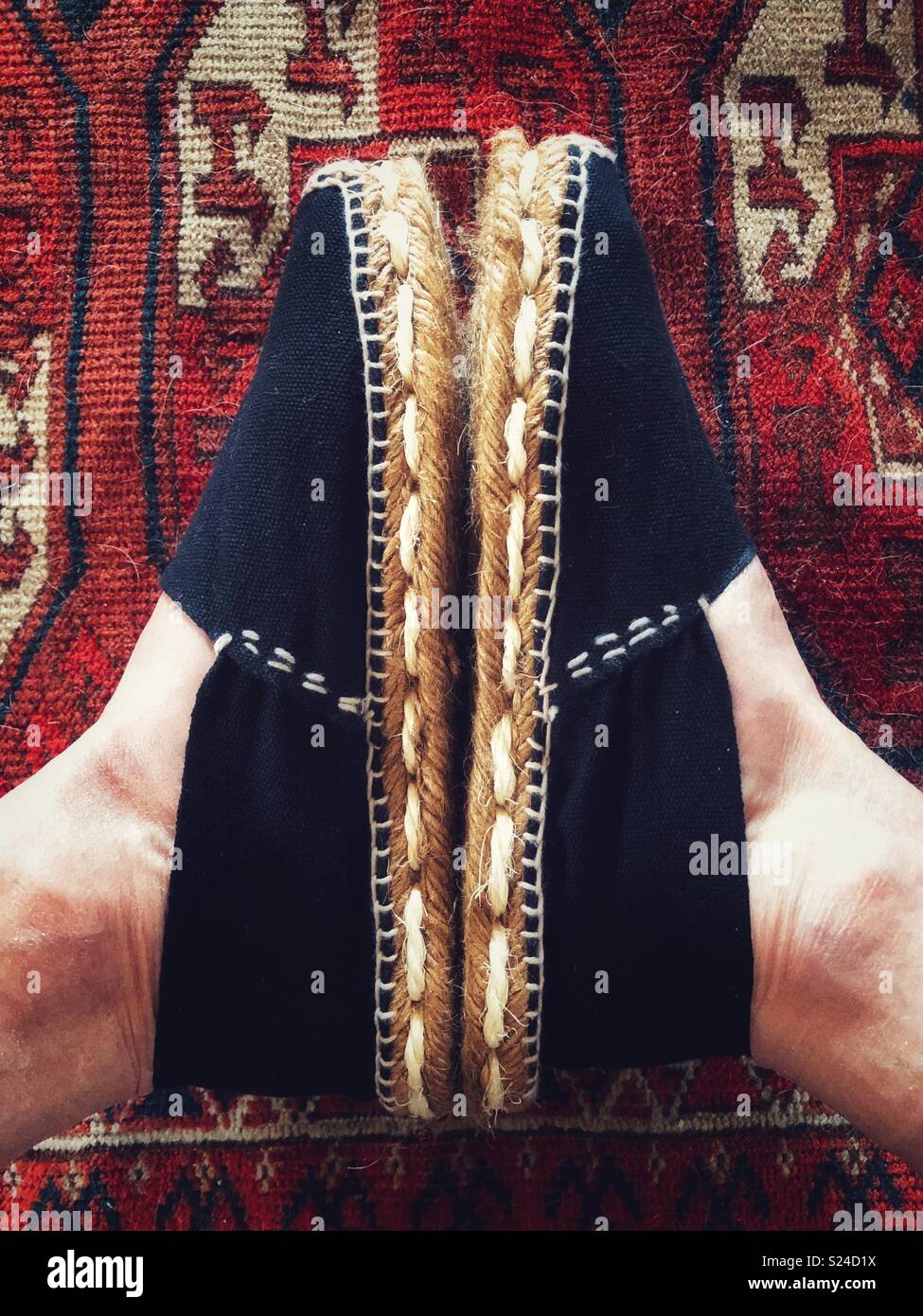 New Espadrilles! - Smartphone Captured Stock Image