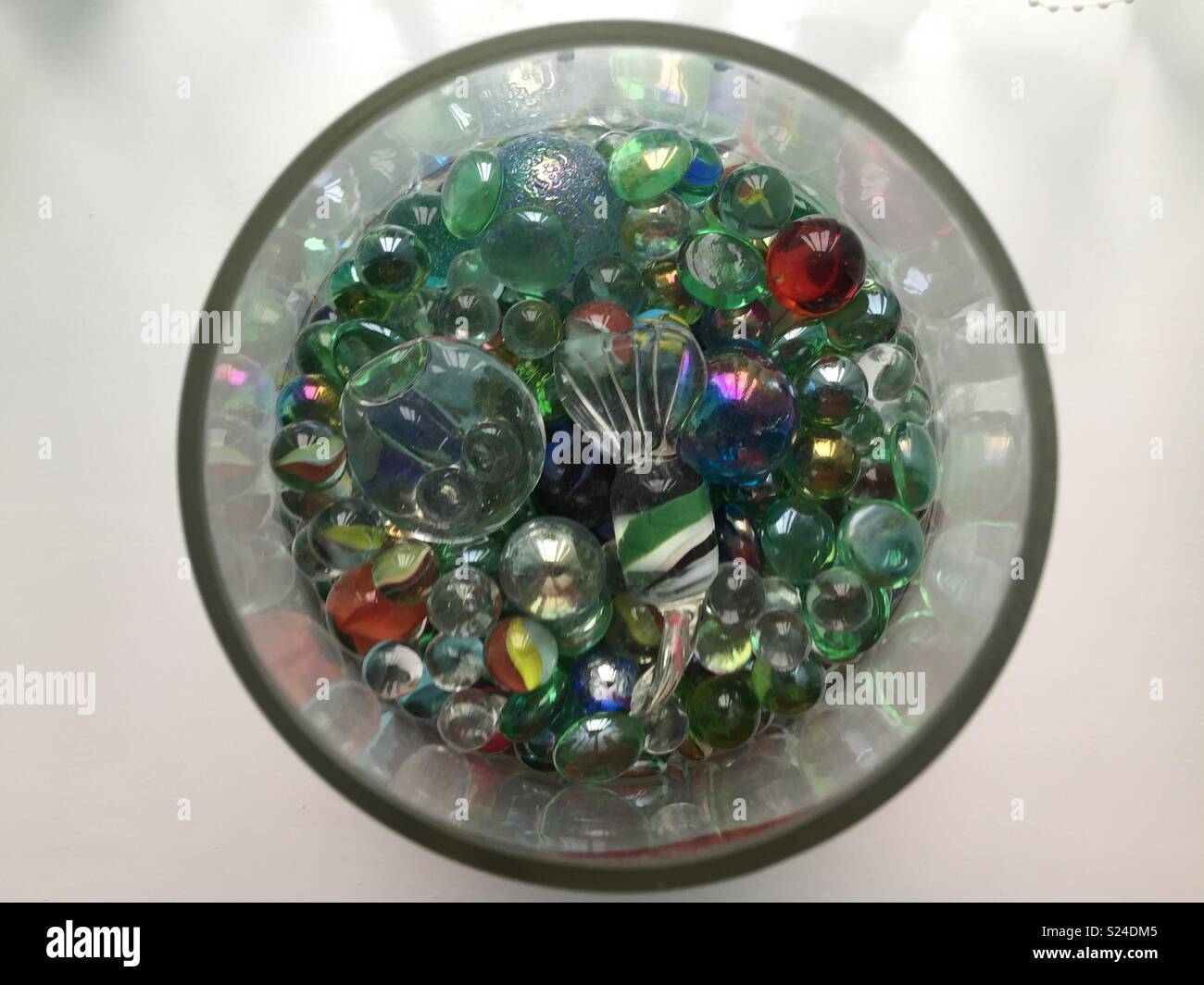 Marbles in a Vase Stock Photo Alamy