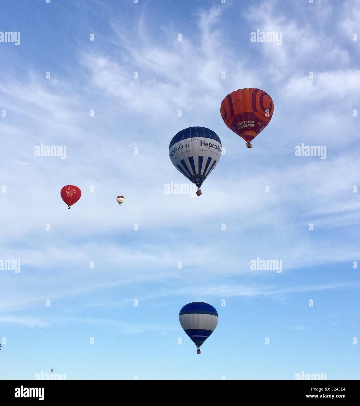 Hot air balloon festival Stock Photo