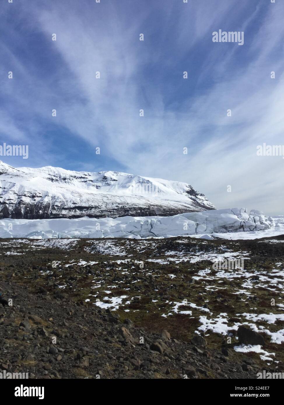 Glaciers in Iceland Stock Photo