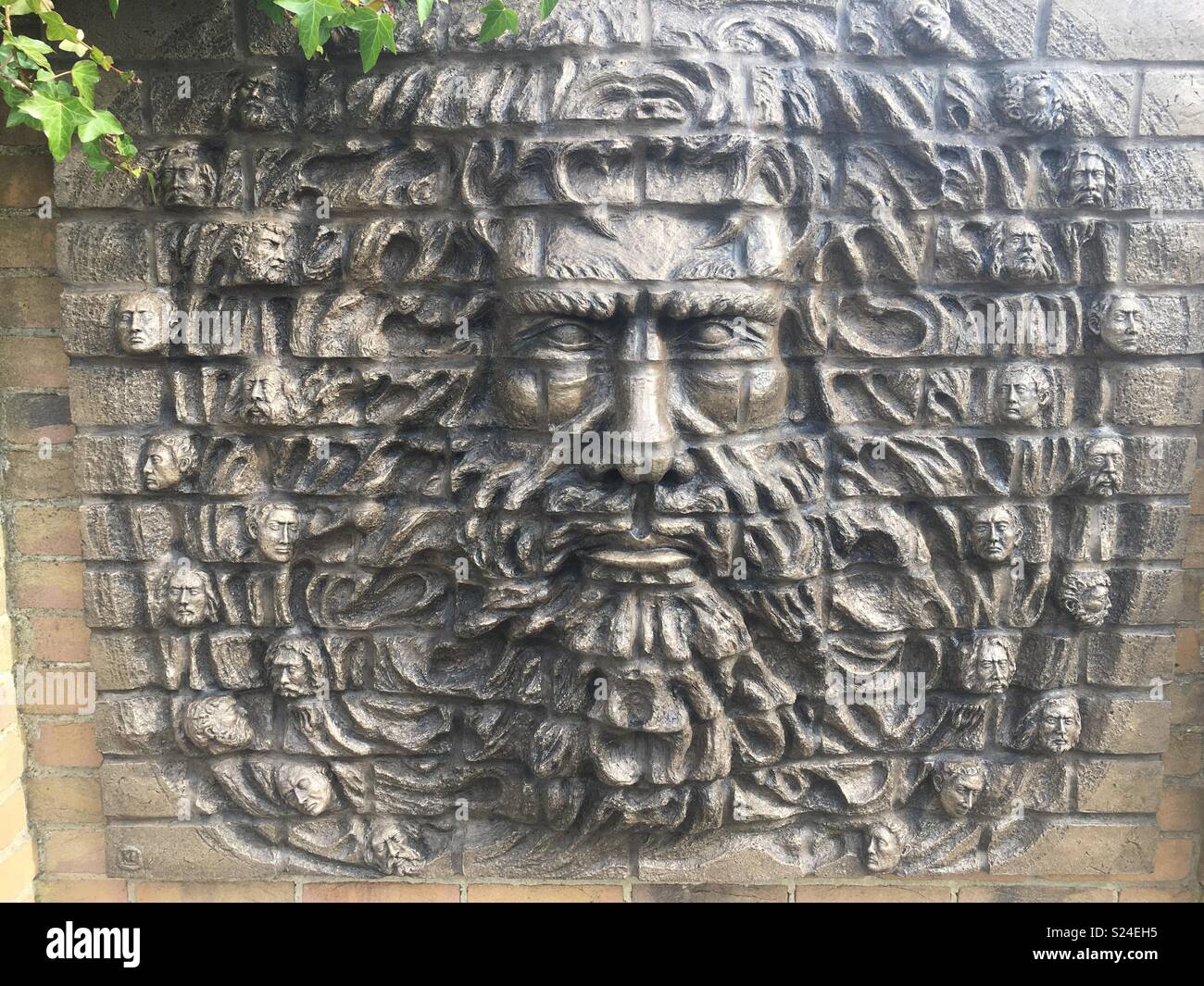 Green man sculpture Stock Photo Alamy