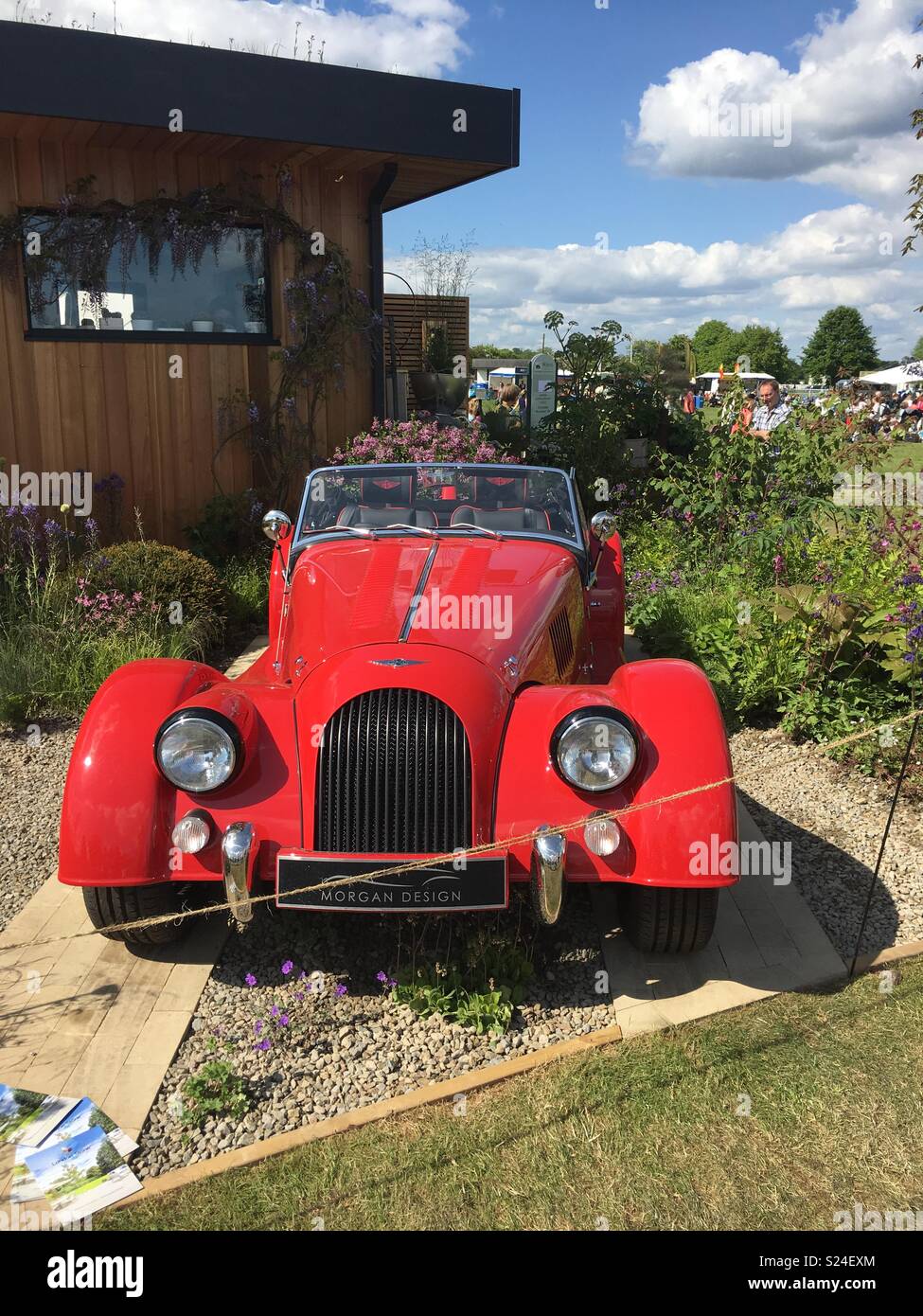Car and Malvern flower show Stock Photo Alamy