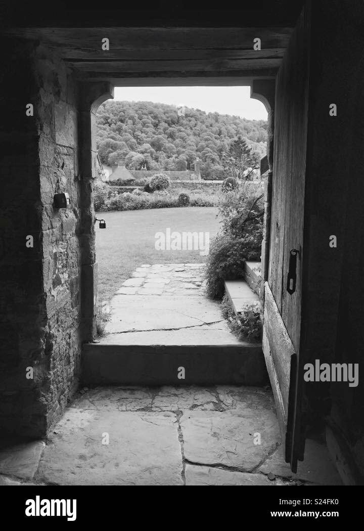 Black and white doorway Stock Photo - Alamy