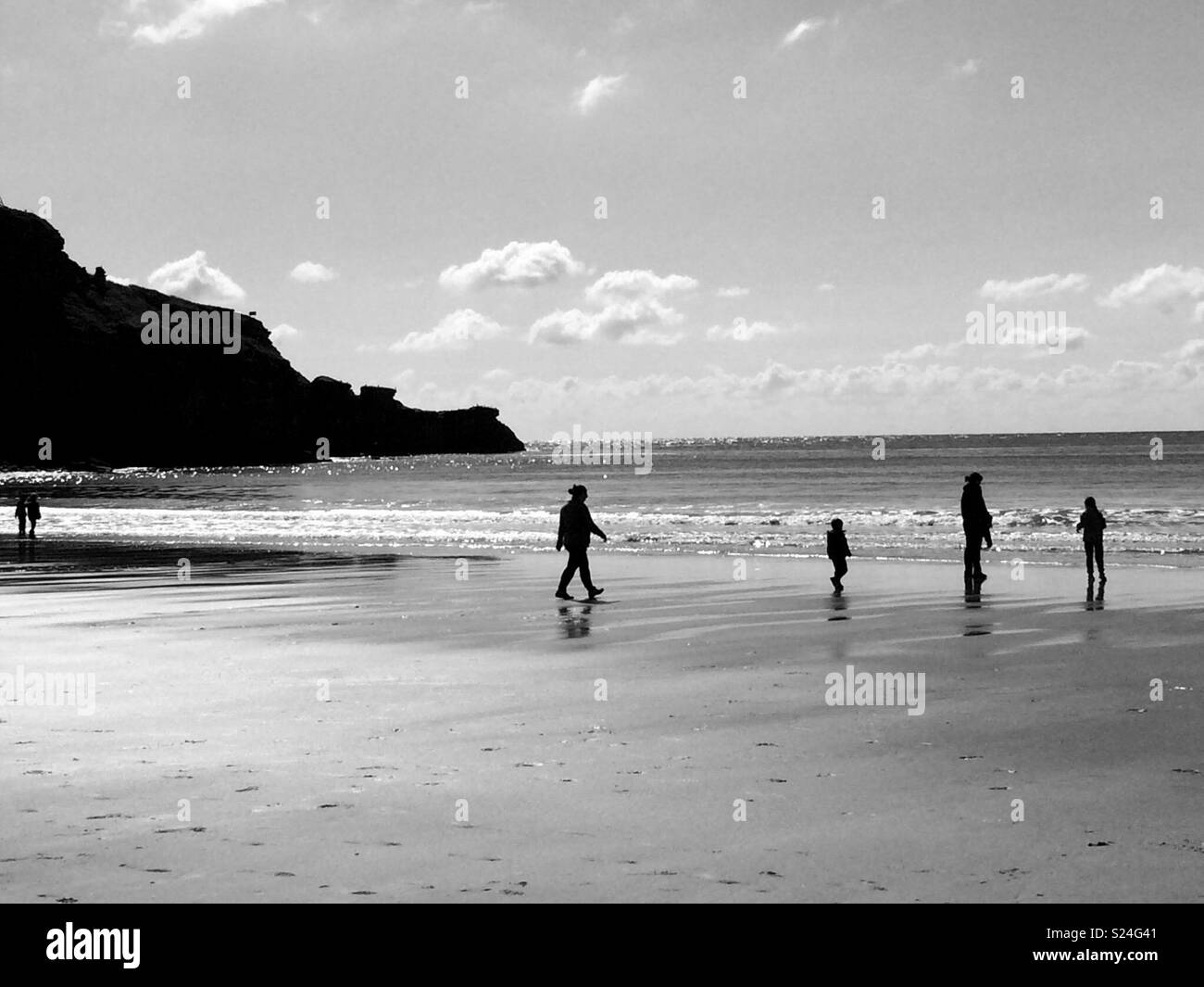 Peaceful beaches Black and White Stock Photos & Images - Alamy