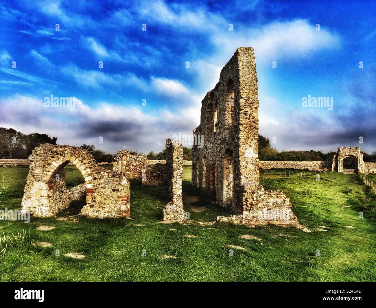 Remains of Greyfriars Priory south range buildings, probably the