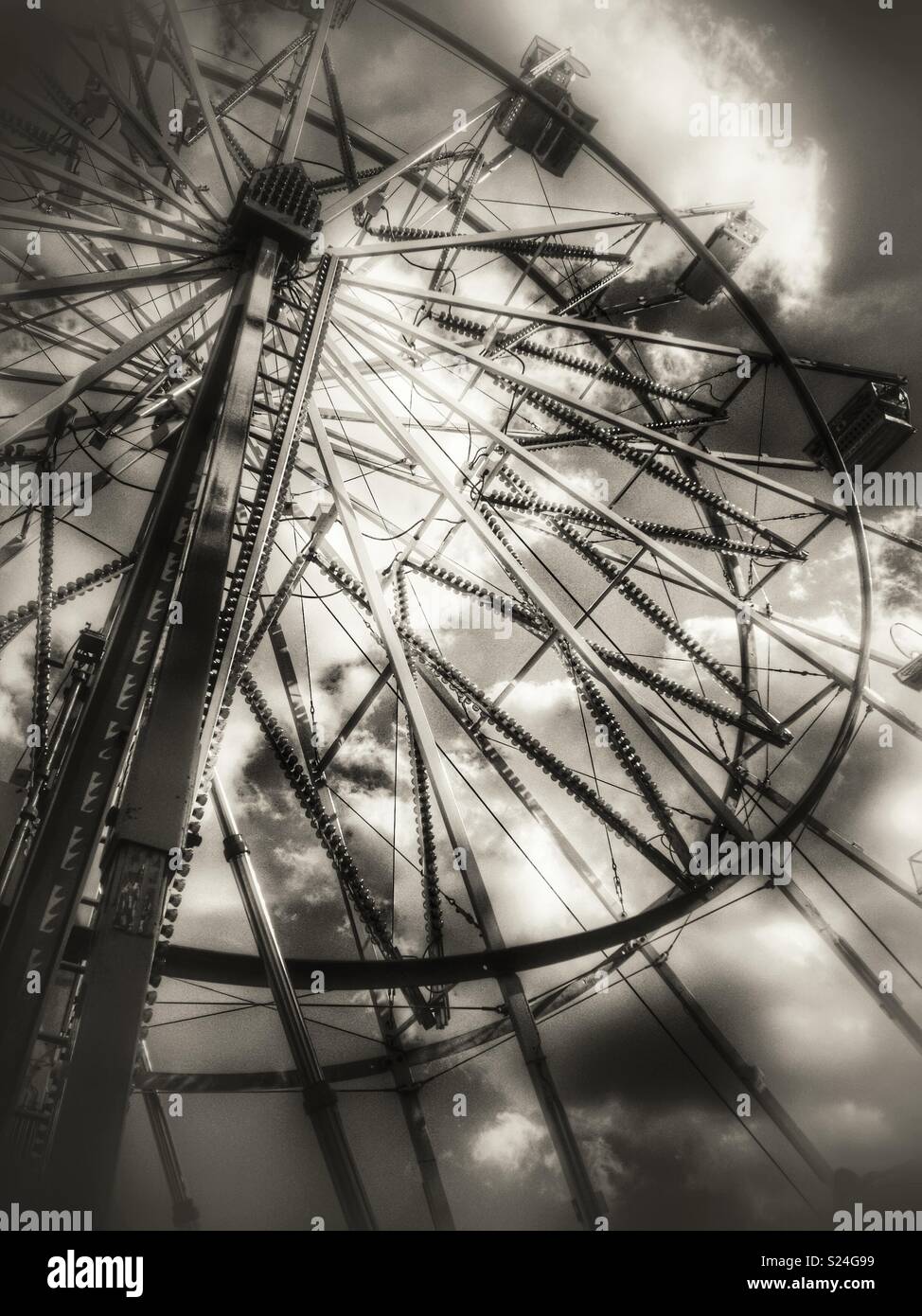 County Fair Ferris Wheel ride - Smartphone Captured Stock Image