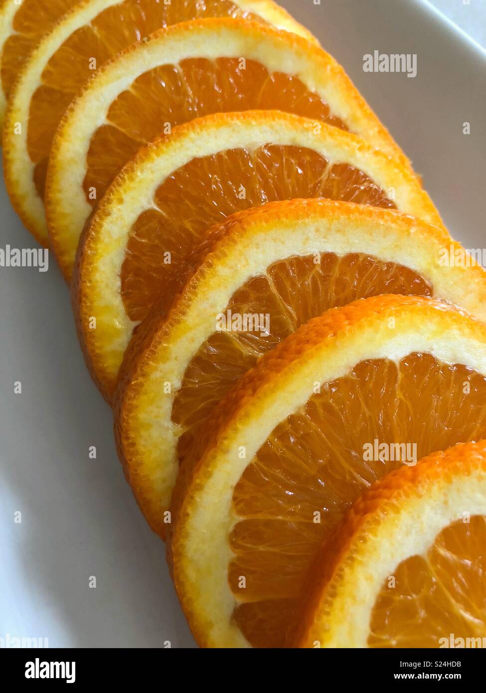 Orange slices - Smartphone Captured Stock Image