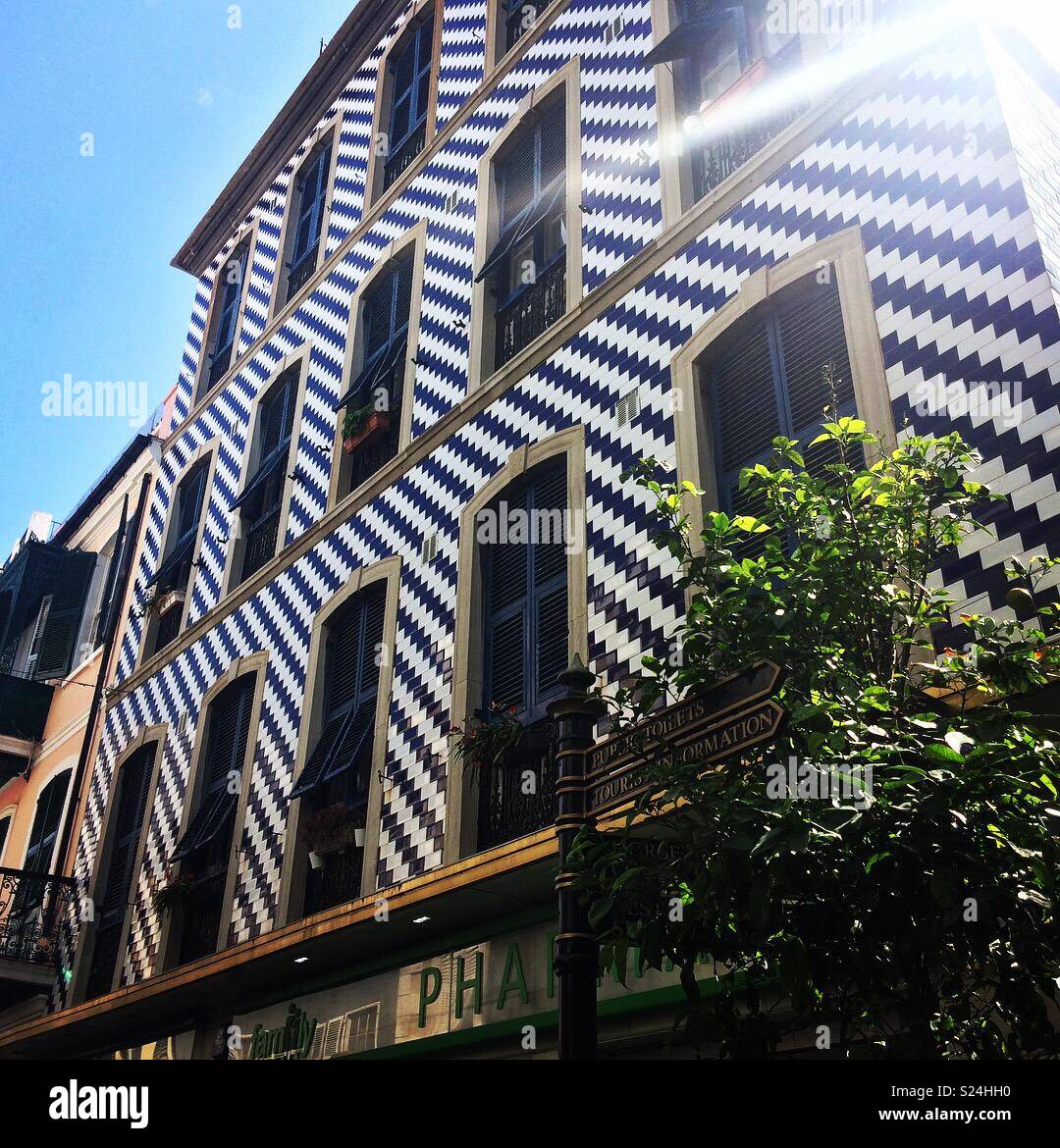 A building in Gibraltar Stock Photo Alamy